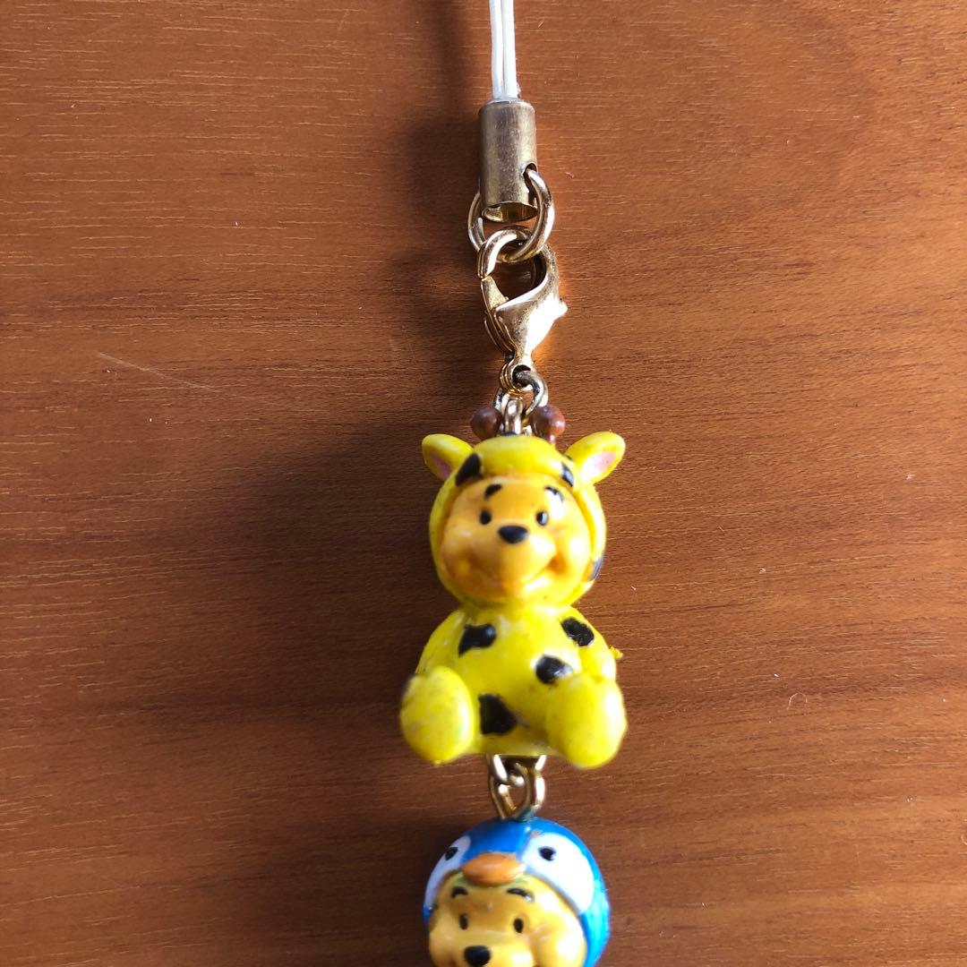 根付け　くまのプーさん（アニマル着ぐるみ）【５連セット】