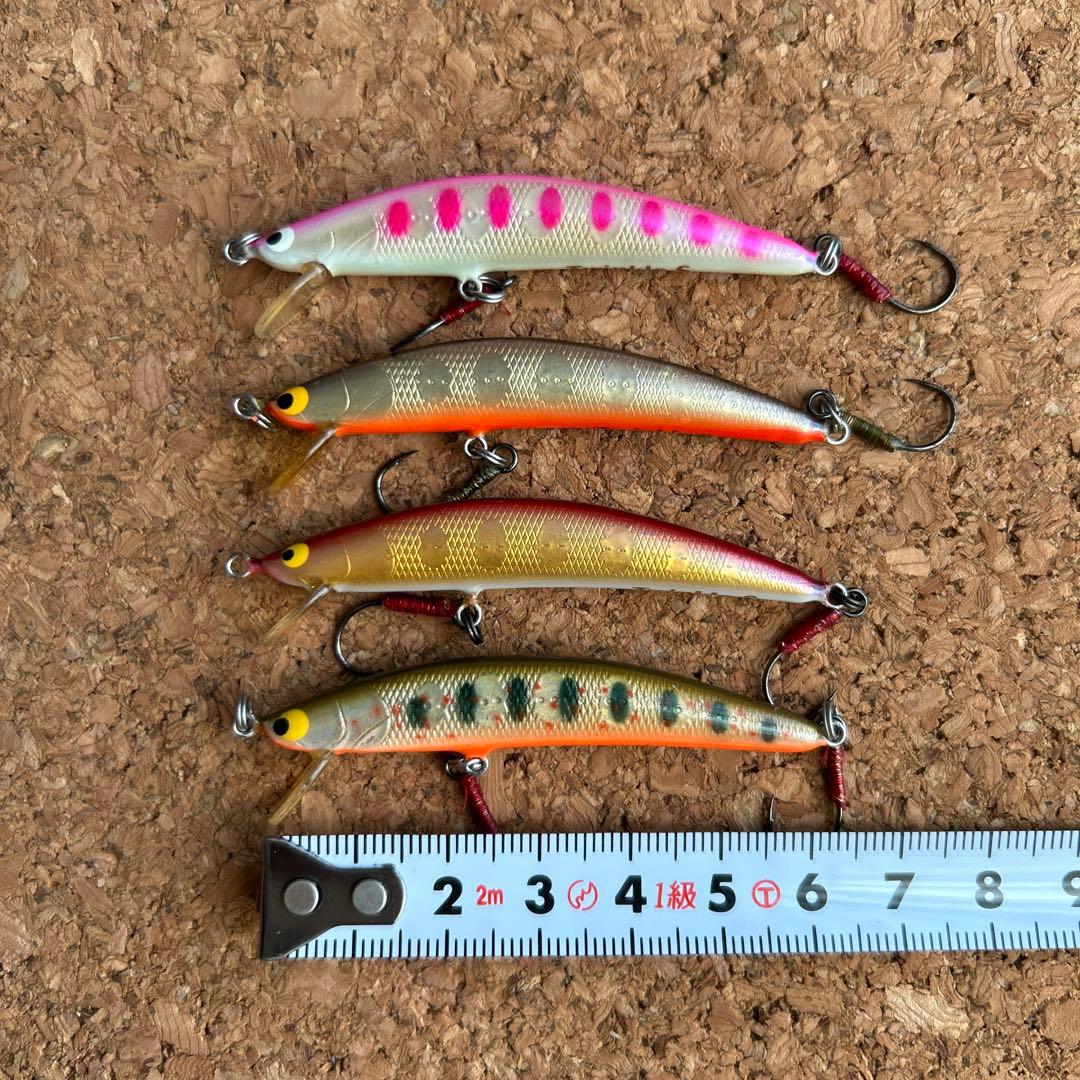 ツインクル　シンキング　ミノー・プラグ 60mm 4色セット 渓流　本流　湖