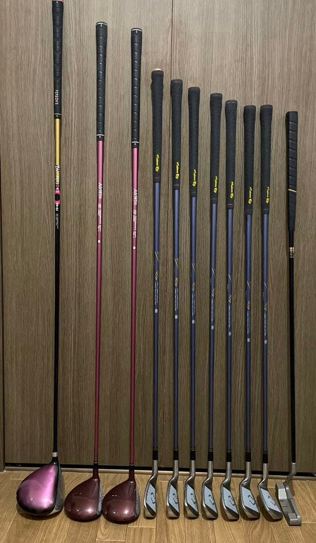 レディースゴルフクラブセット 初心者向け ドライバーアイアンパター フルセット