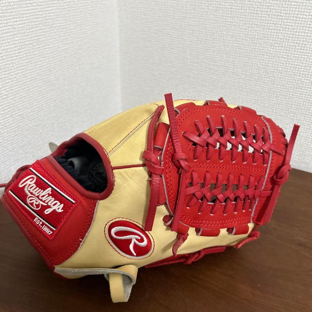 美品　Rawlings THE GOLD GLOVE TEAMクリーム/レッド