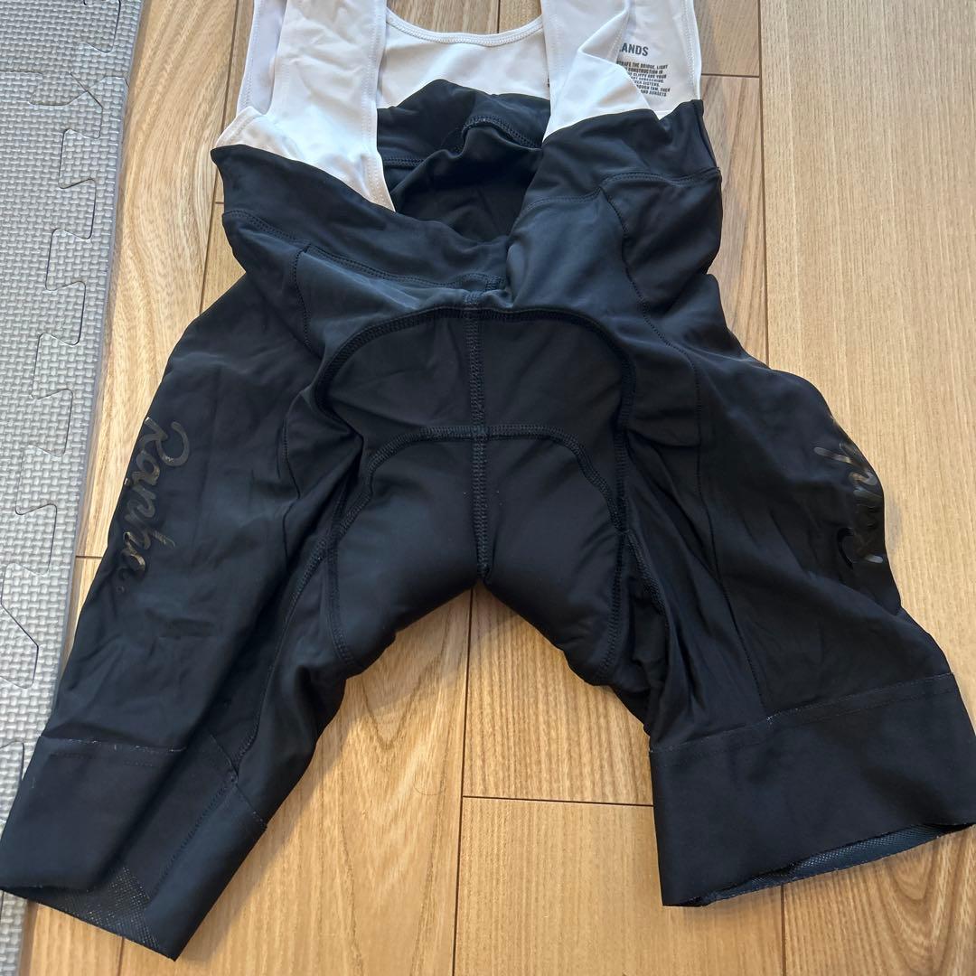 【中古品】Rapha ビブタイツ Sサイズ ホワイト/ブラック