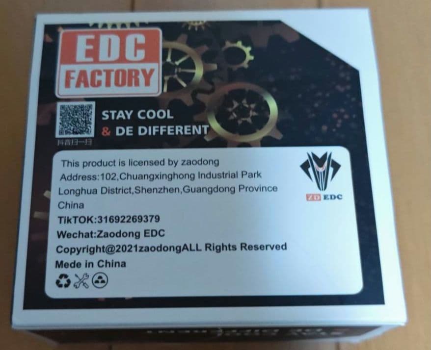 「正規品」ZD EDC α 音叉スライダー　フィジェットトイ　チタン製