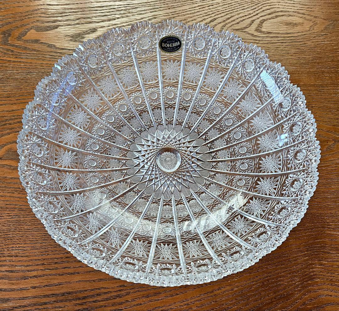 BOHEMIA ボヘミアクリスタル 24 pbo 皿 プレート 30㎝ 新品