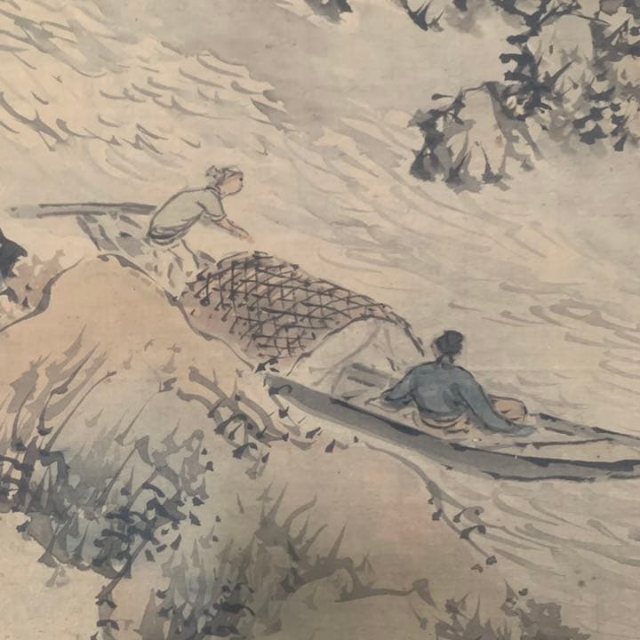 幕末の平安四名家　塩川文麟　四条派　山水画　掛軸