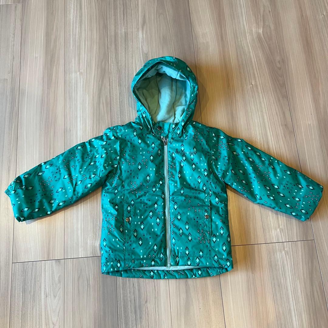 Columbia 子ども用スキーウェア 緑色 xxs 4才-5才