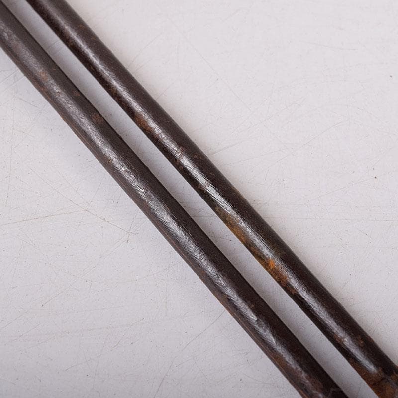 茶道具　大西浄寿造　鉄製　七宝象眼火箸　共箱　V　7856