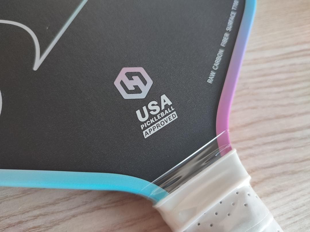 ピックルボール パドル T700 生カーボンファイバー ピンク ブルー1