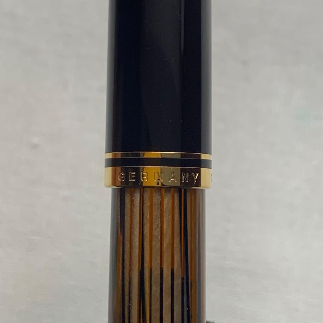 【美品】【箱備品付】ペリカン　スーベレーン　M400SE 茶縞 14C EF