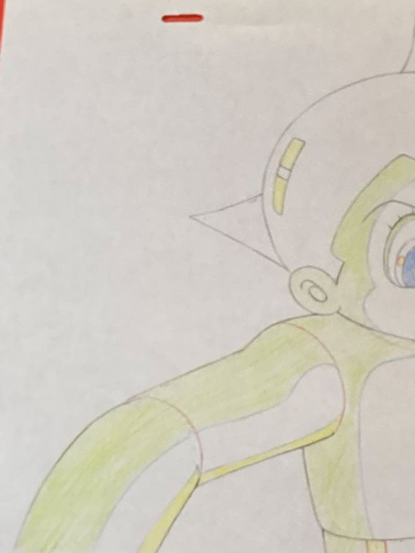 d８４　大判　鉄腕アトム直筆動画【驚いたアトム】