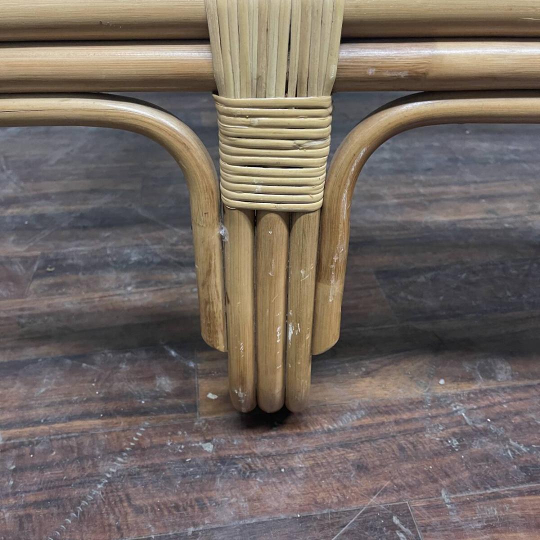 ラタン ガラステーブル センターテーブル ローテーブル リビング