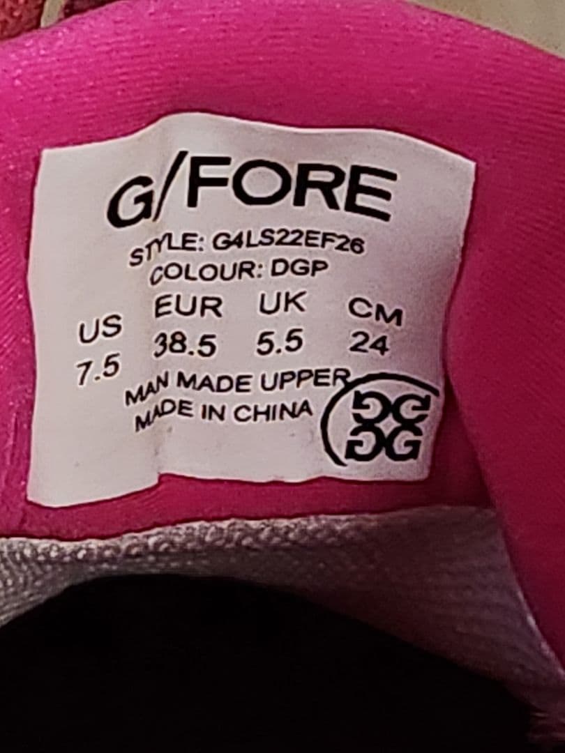 G/FORE　ジーフォア　 ゴルフシューズ ピンク　新品　24センチ