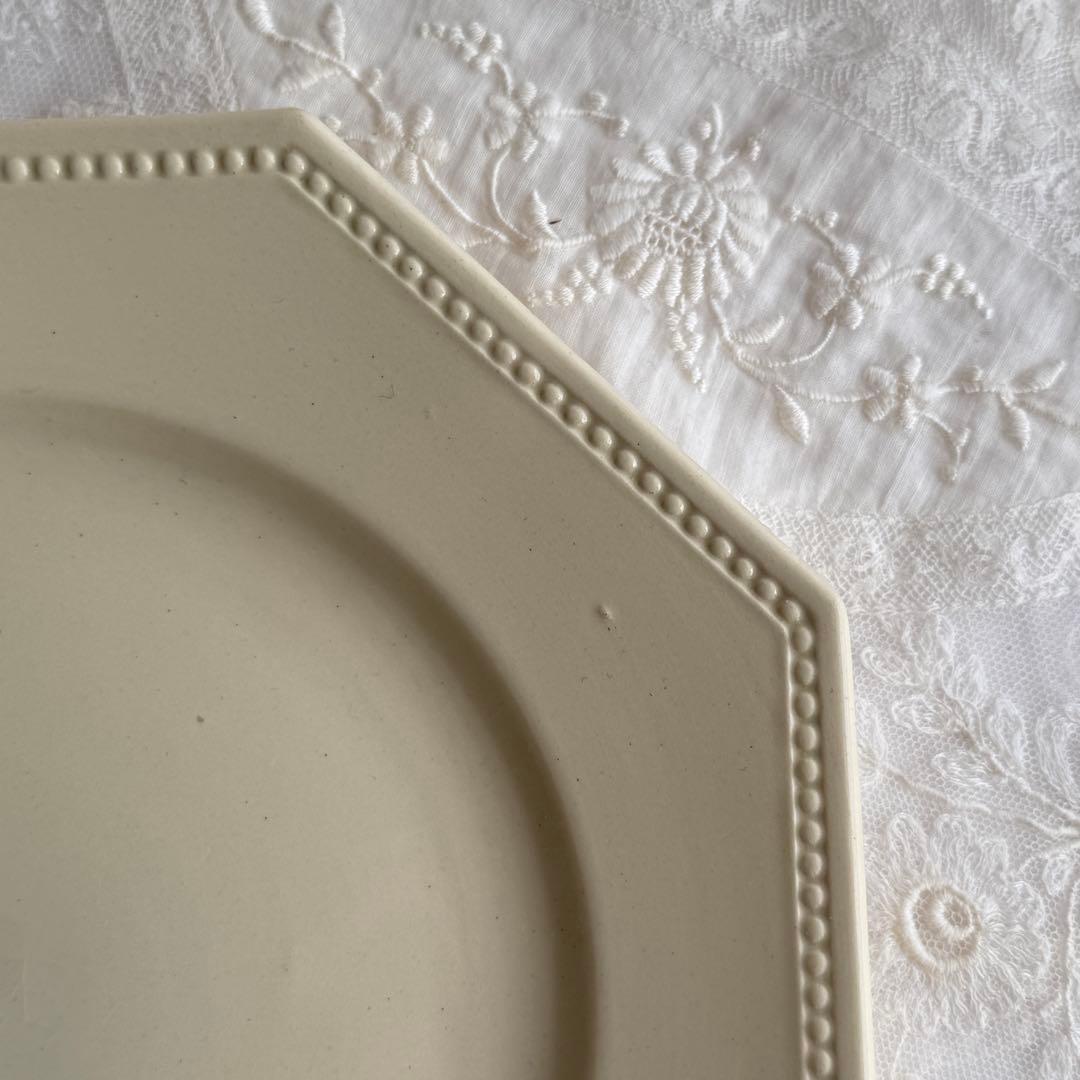 美品　フランスアンティーク　サルグミンヌ　オクトゴナル　デザートプレート