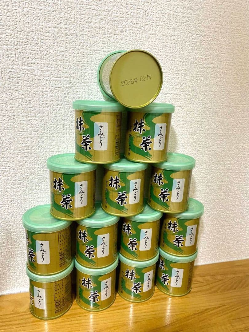 小山園抹茶　さみどり　30gx14缶