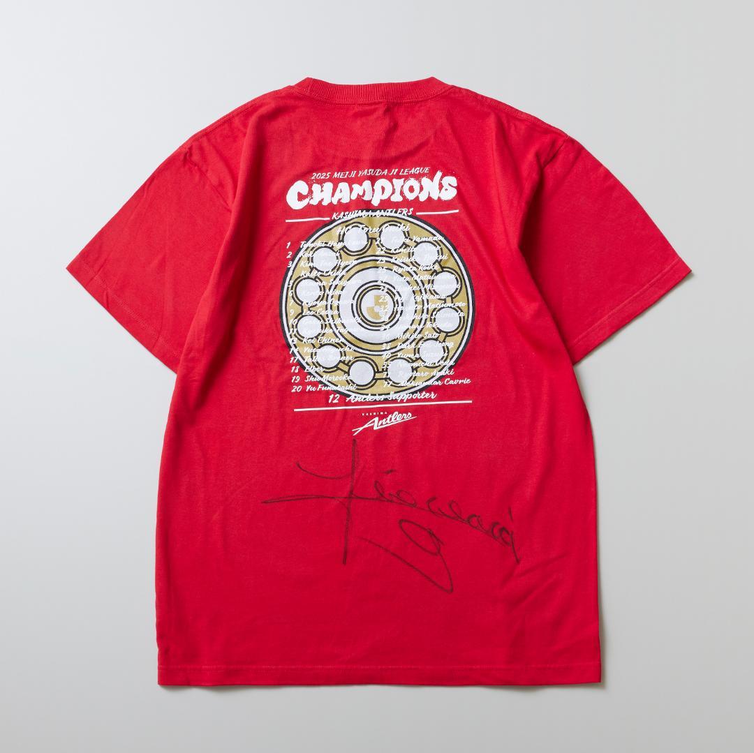 た*様 レオ セアラ選手のサイン入り「25Ｊ１リーグ優勝記念Tシャツ」