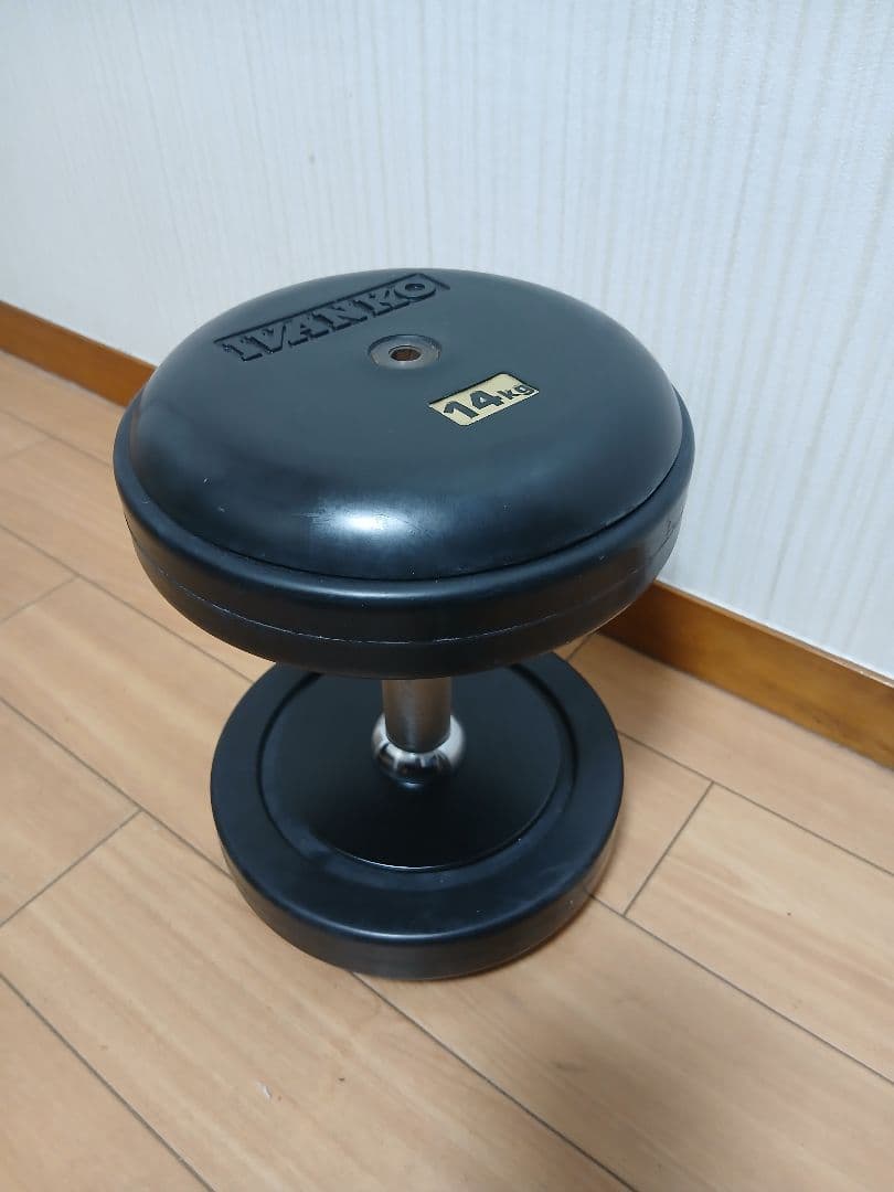 ②IVANKO(イヴァンコ) SDKR ダンベル(ラバー) 14kg x 1個