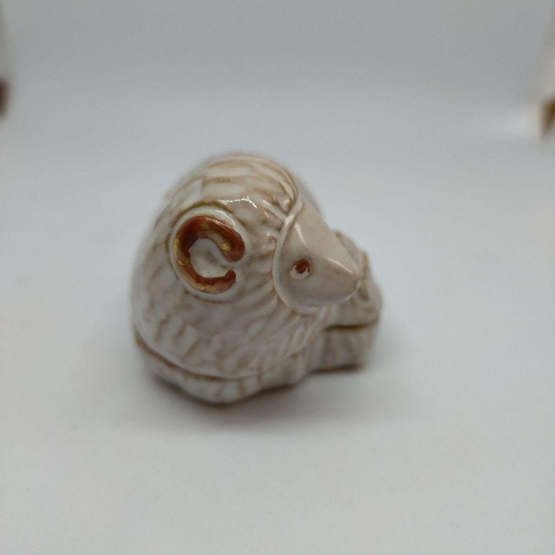 未使用 茶道具 干支未 香合 中村秋峰作 共箱