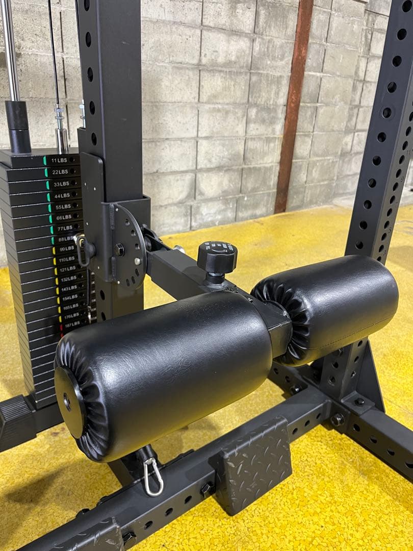 【美品】MBCスクワットラック+ラットプル　VILLAINプレート125kg