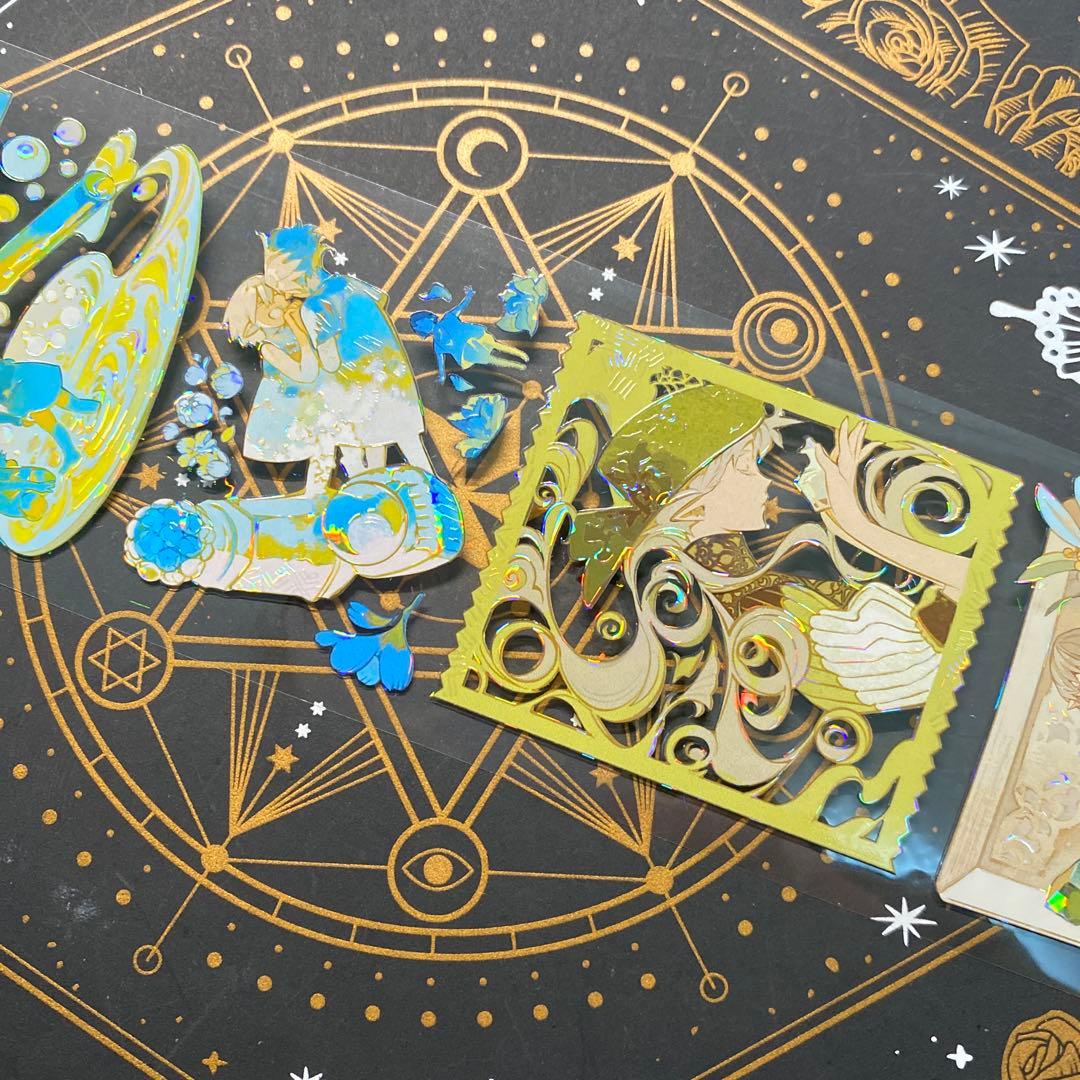 【9282】海外　マステ　中古巻　貝殻光マスキングテープ　人物系