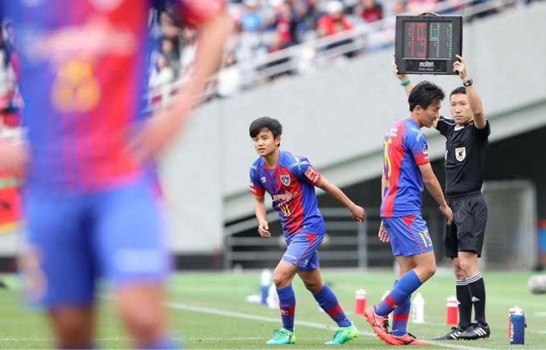 久保建英　直筆サイン　スパイク　日本代表　証明写真付　初期サイン　ルーキー　レア