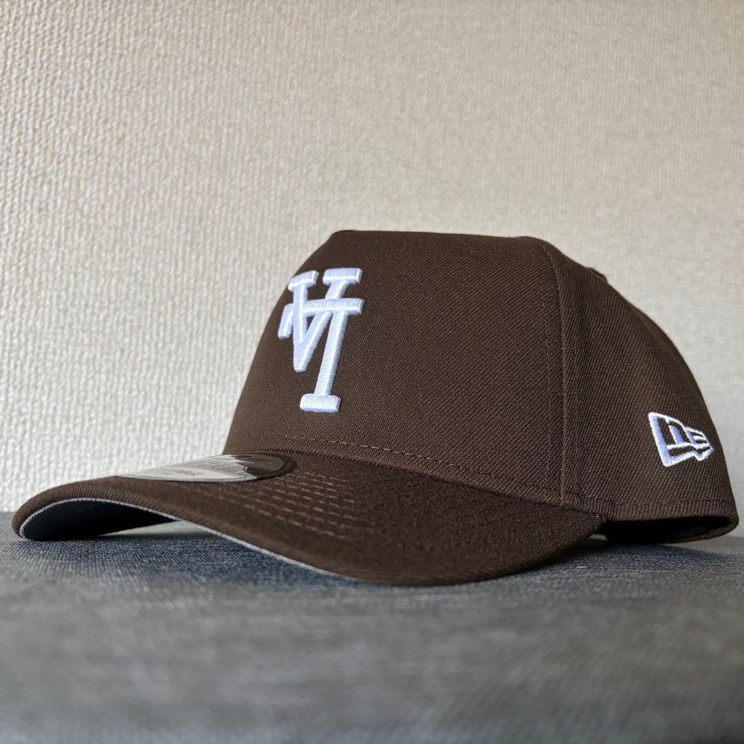 【海外限定】ニューエラ ロサンゼルスドジャース 9FORTY Aフレーム 茶色