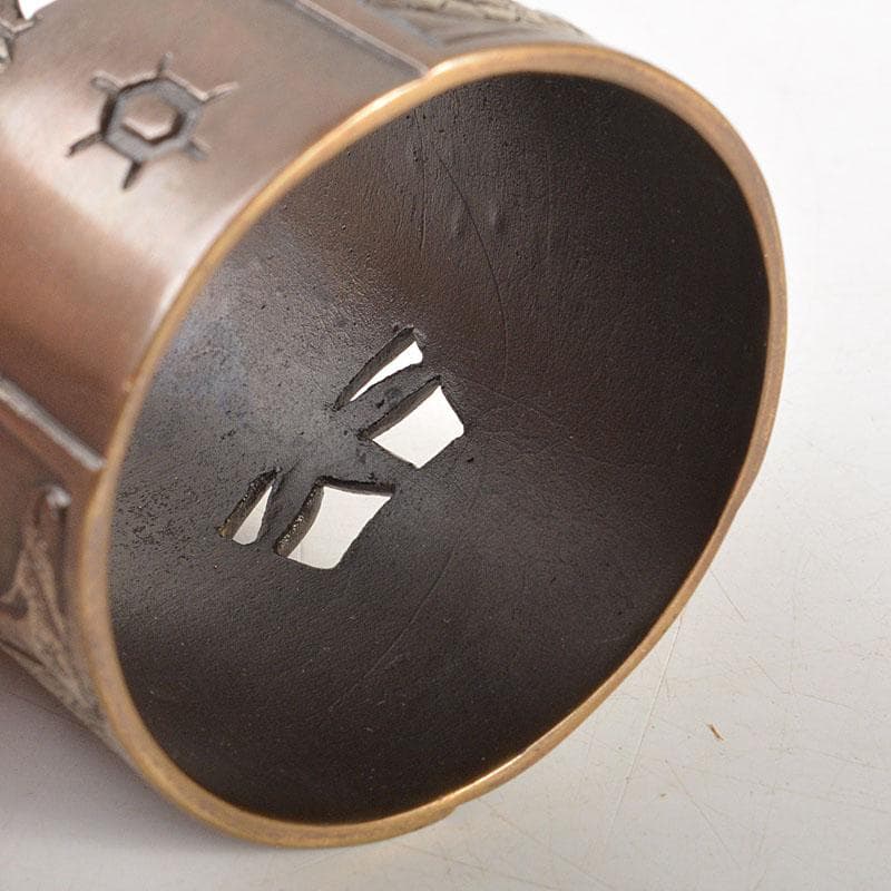 茶道具　高岡銅器　金谷宗林作　三十六歌仙　蓋置　共箱　V　6814