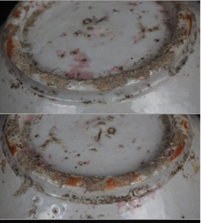 送料無料　李朝染付鶴首花瓶　高さ21ｃｍ　箱付