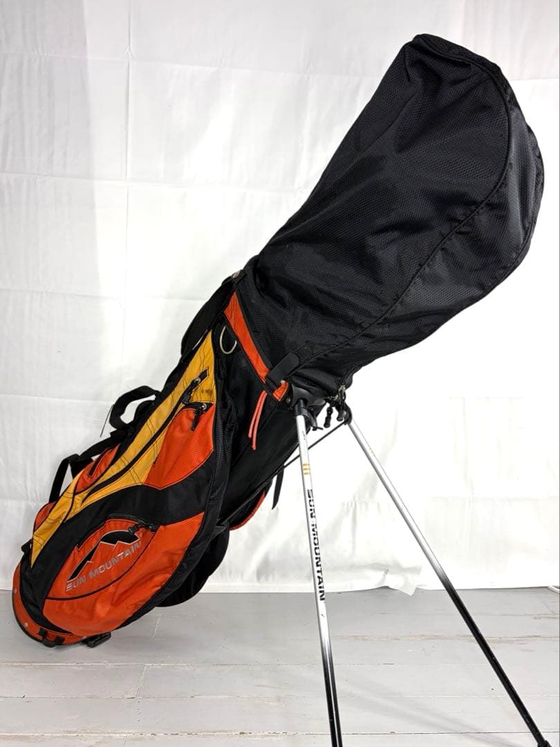 軽量　SUN MOUNTAIN キャディバッグ オレンジ サンマウンテン ゴルフ