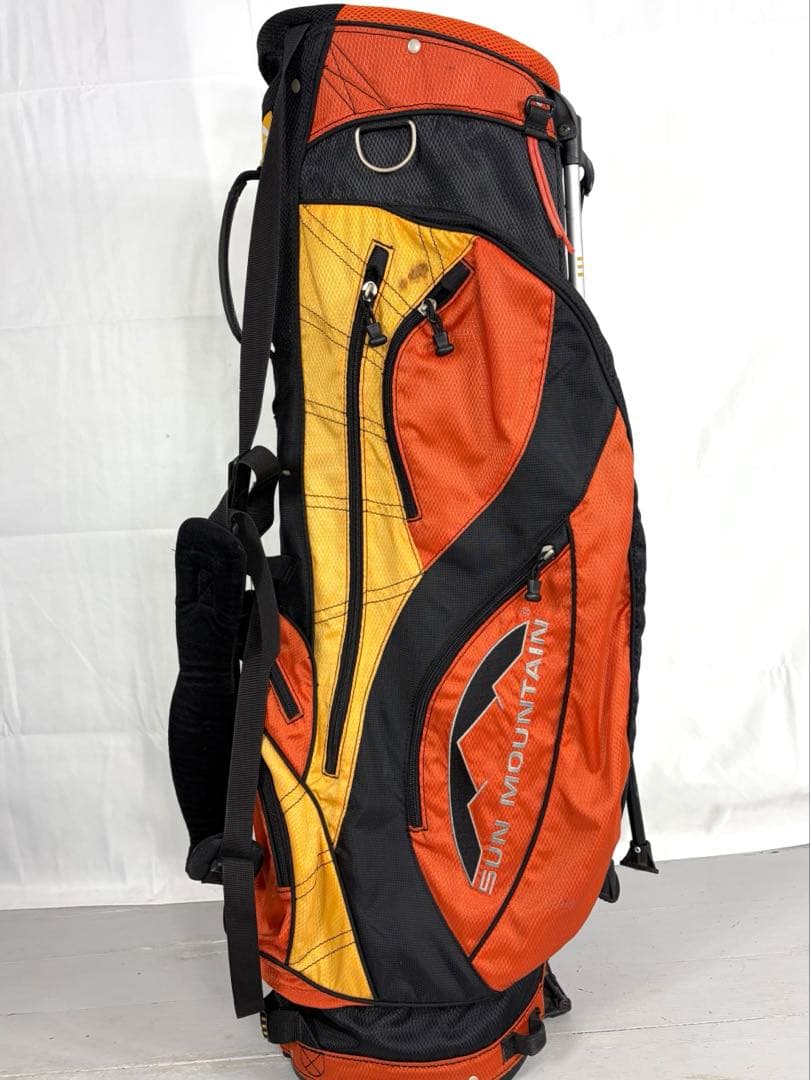軽量　SUN MOUNTAIN キャディバッグ オレンジ サンマウンテン ゴルフ