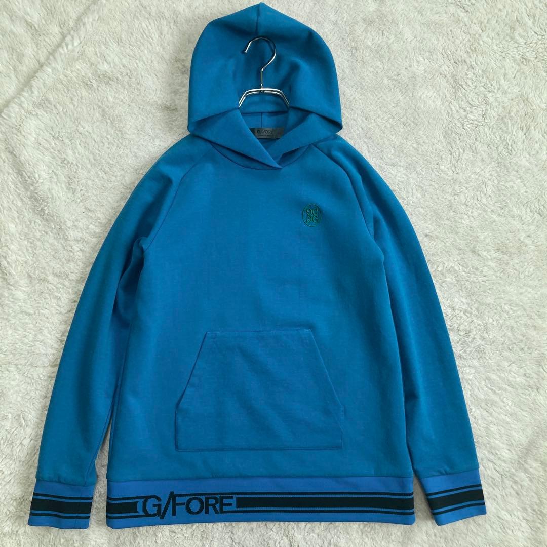 極美品・近年モデル✨G/FORE　ゴルフウェア　パーカー　リブ　ロゴ刺繍　M位