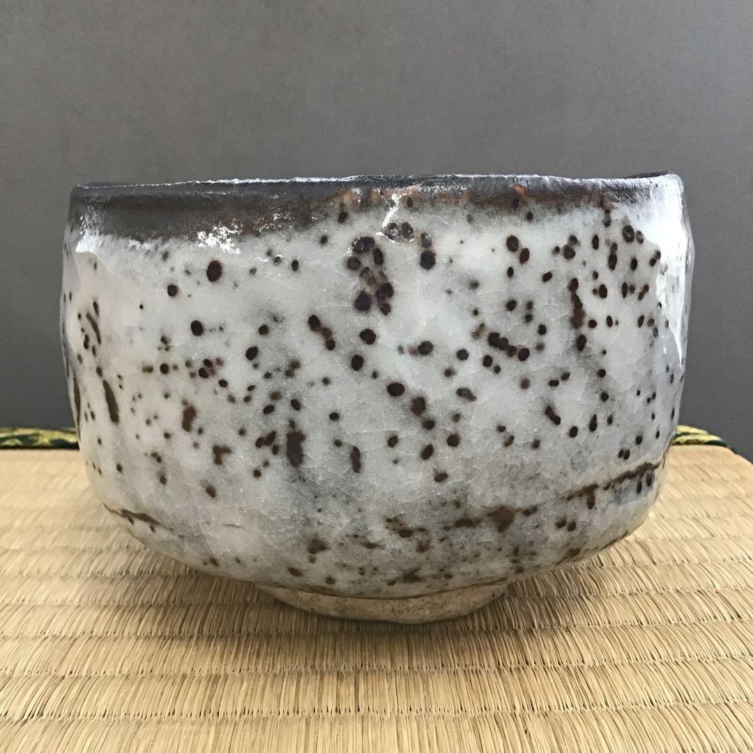 茶道具　鼠志野茶碗　洞窯十五世水野家康作　栞　共箱　N226CW