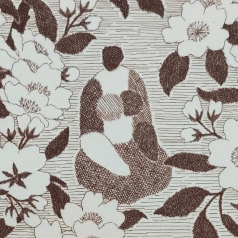 ☆西村一夫☆「座る婦人」銅版画　八ツサイズ ED20/150 未使用！