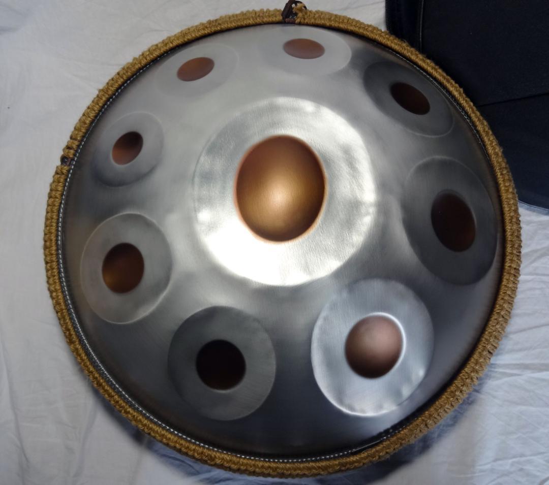 ハンドパン ミニサイズ 中華製 Gマイナー 9音 美品 ステンレスHANDPAN
