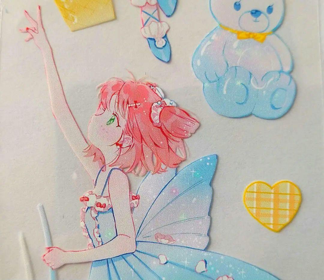 ✩再販✩J71＃閃閃(PET)差只小恐竜切り売り海外人物マステ女の子