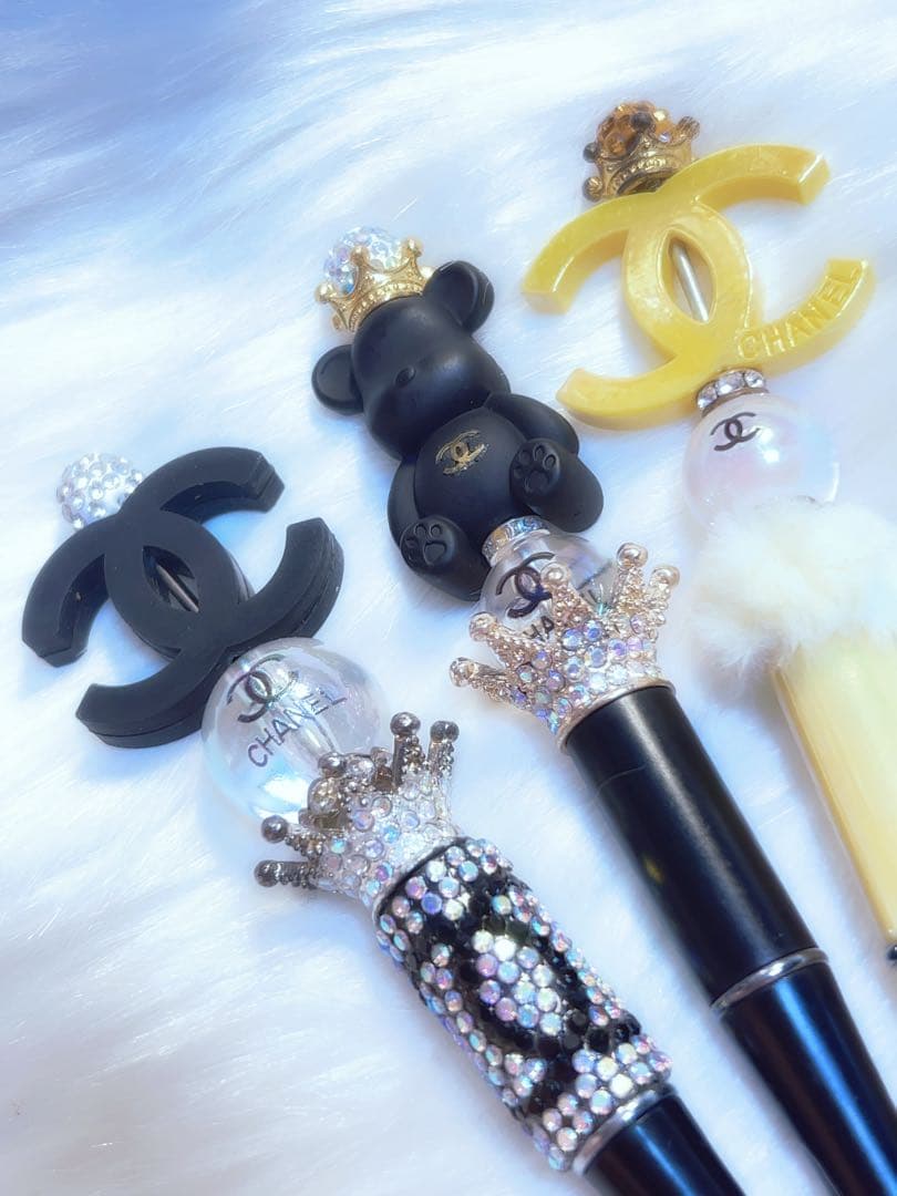 ✧︎*。CHANEL ボールペン 3本セット ブラック ゴールドイエロー