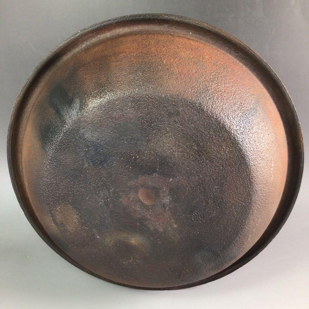 Ｒ３２１　茶釜　『釜師　佐藤浄清造』『真形羽釜』　共箱　茶道具