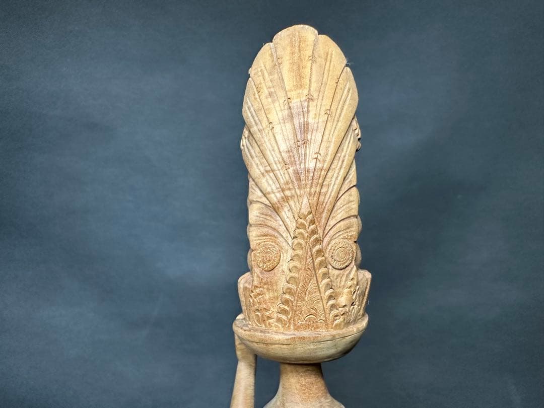 白檀　インドネシア　バリ島　木彫り　仏教美術　仏像 骨董 木像　木製　仏教