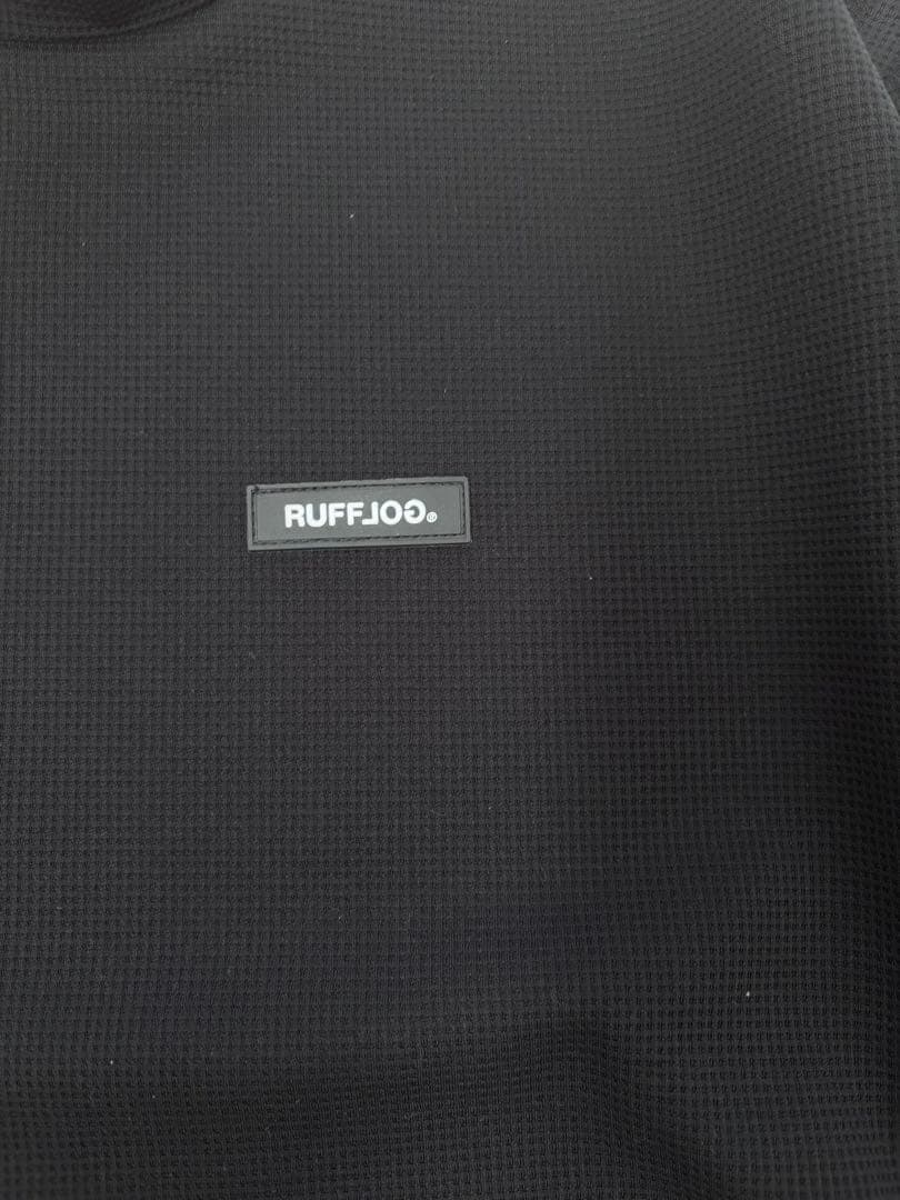 ラフロッグ　サーマルモックネックシャツ　ブラック　S