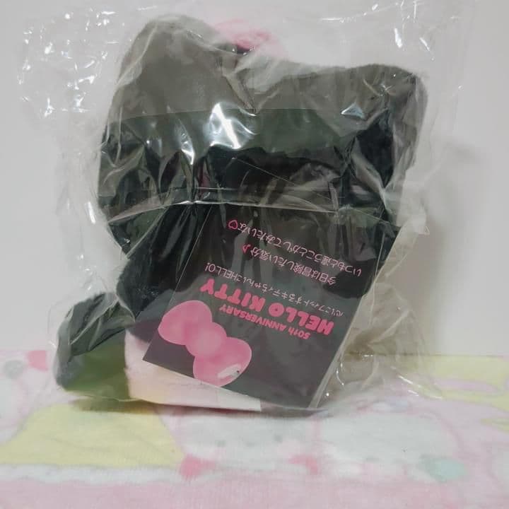 サンリオ　ハローキティ　50周年　アニバーサリーショップ　限定品　黒×ピンク