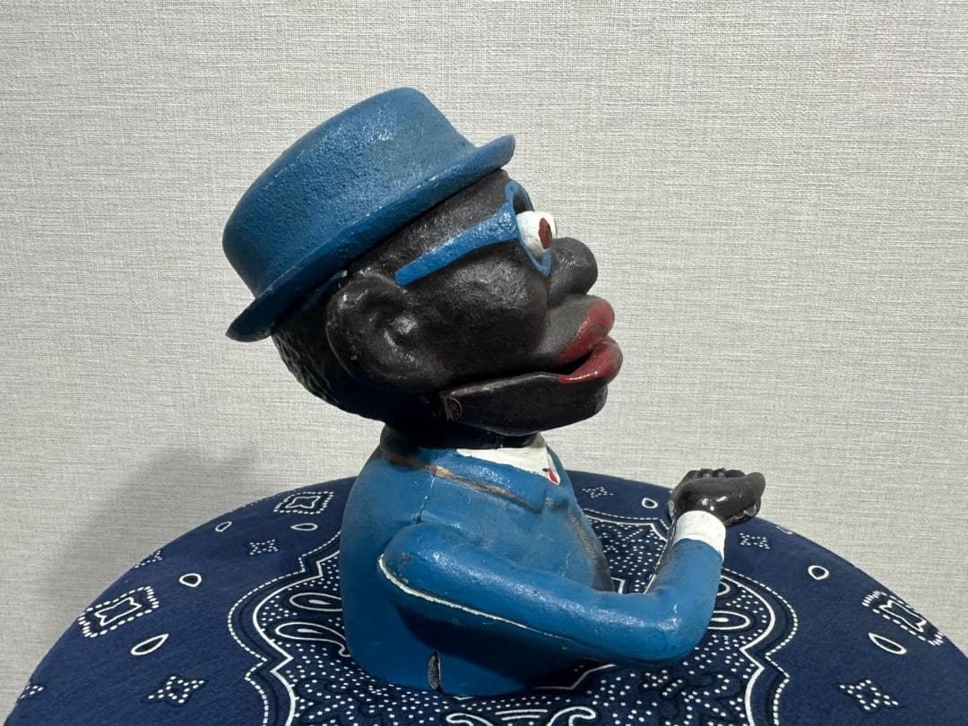 ヴィンテージ 貯金箱 アイアン 1939年製 アンティーク アフリカンアメリカン