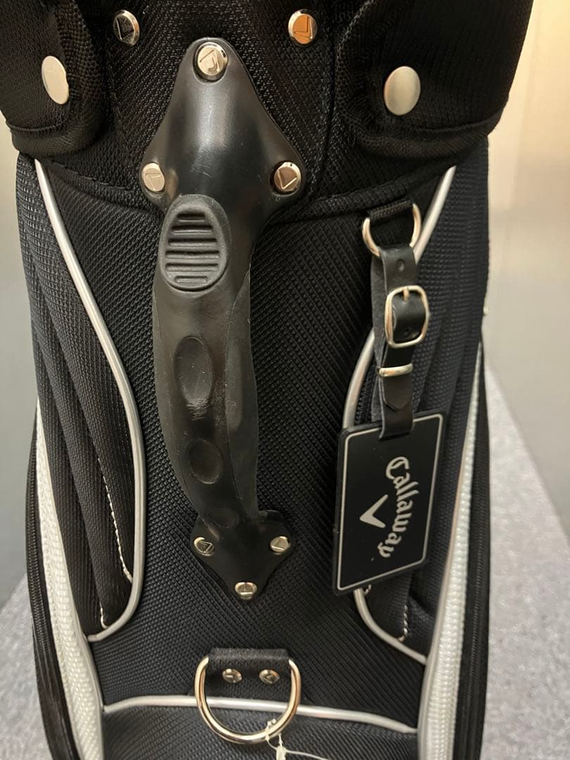 Callaway キャディバッグ 黒/白 フルカバー付き