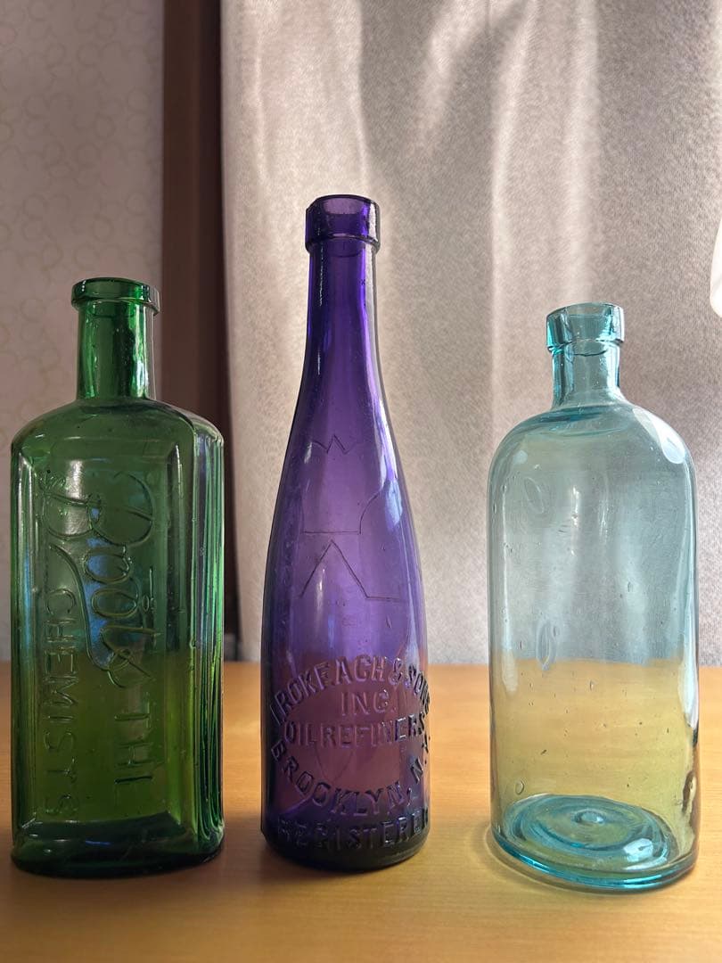 アンティーク　瓶　昭和レトロ　ヴィンテージ　花瓶　ガラス瓶　6個セット