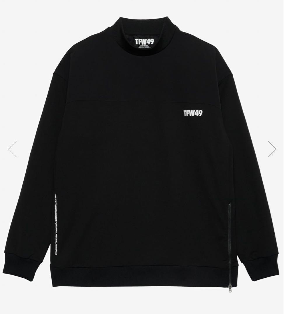 メンズウェア TFW49 HALF MOCKNECK TEE XL BLACK