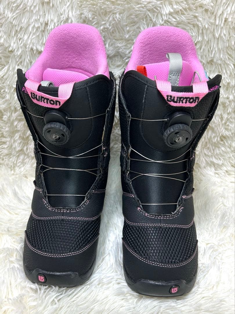 Burton peacスノーボードブーツ 24cm ブラック　ピンク BOA