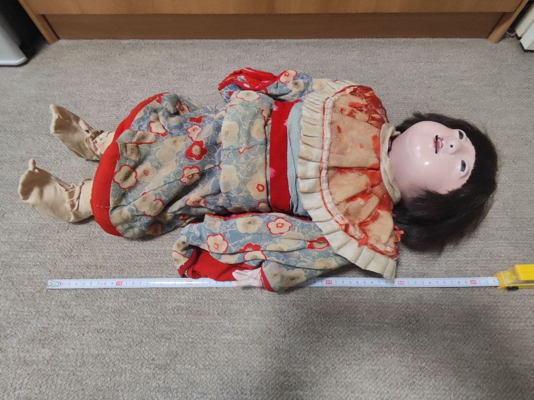 市松人形　抱き人形　60cm　アンティーク
