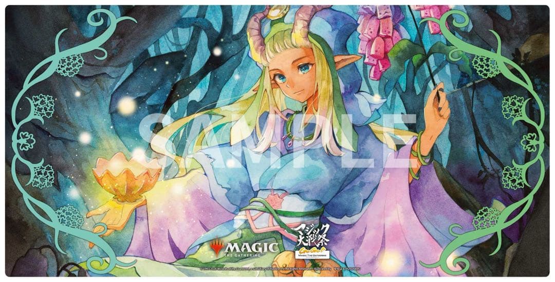 MTG 箔押し 上位賞 花を手入れする者 マジック大戦祭 プレイマット 未開封