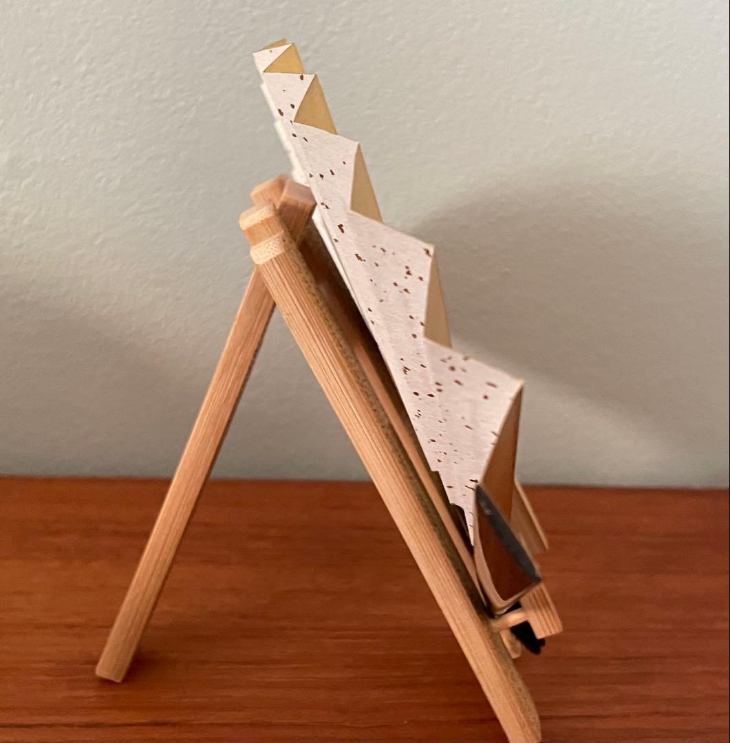 【装飾品】七福神装飾扇子　竹製スタンド付　宮脇賣扇庵