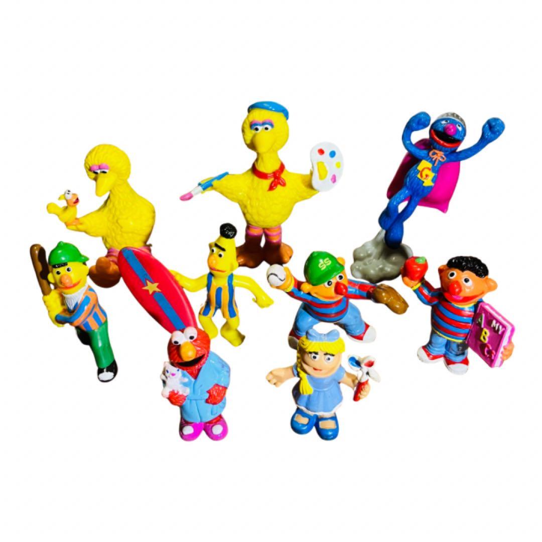 セサミストリート　ヴィンテージ　PVC フィギュア　アメトイ　9体セット