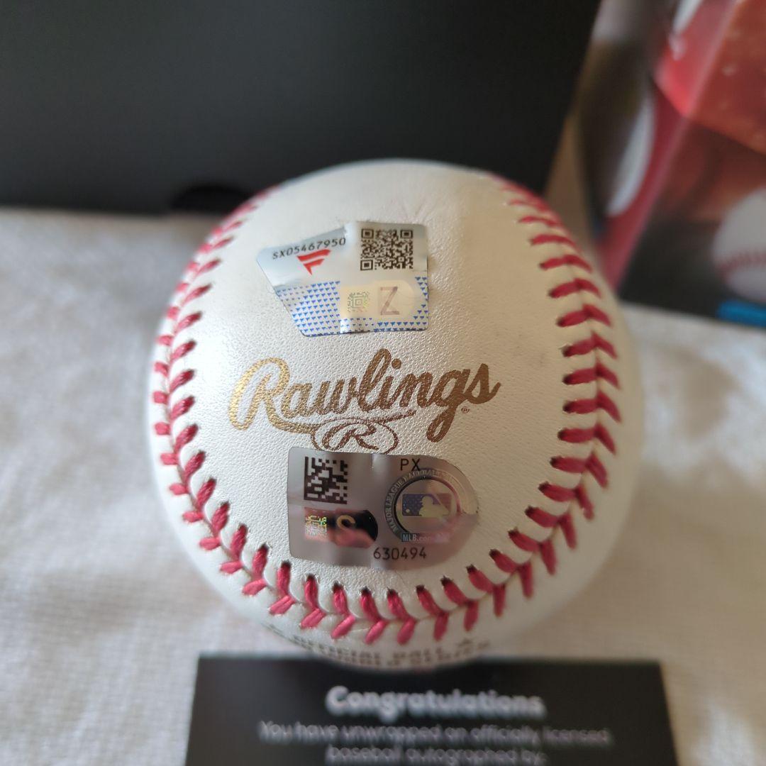 直筆サインボールCHASE UTLEY 2008年ワールドシリーズ公式野球