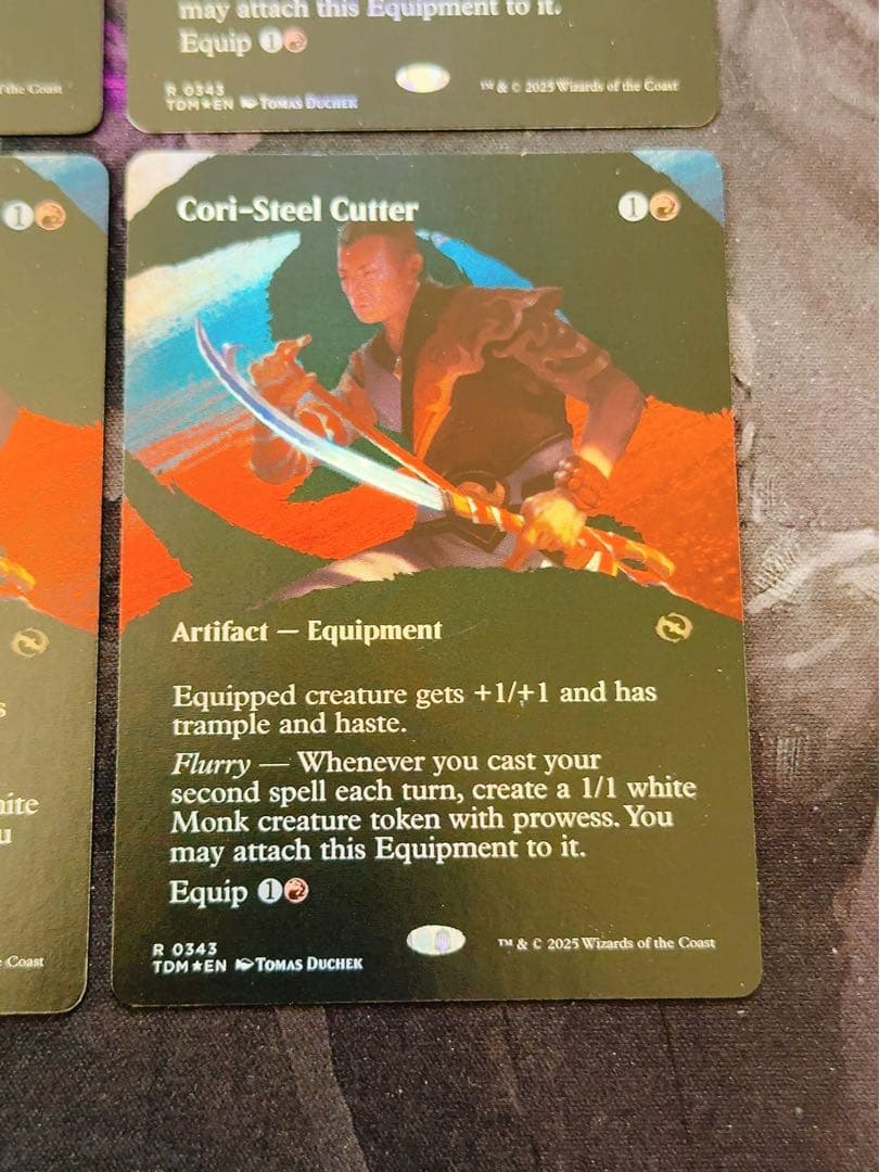 【ショーケースfoil】コーリ鋼の短刀　英語　4枚セット