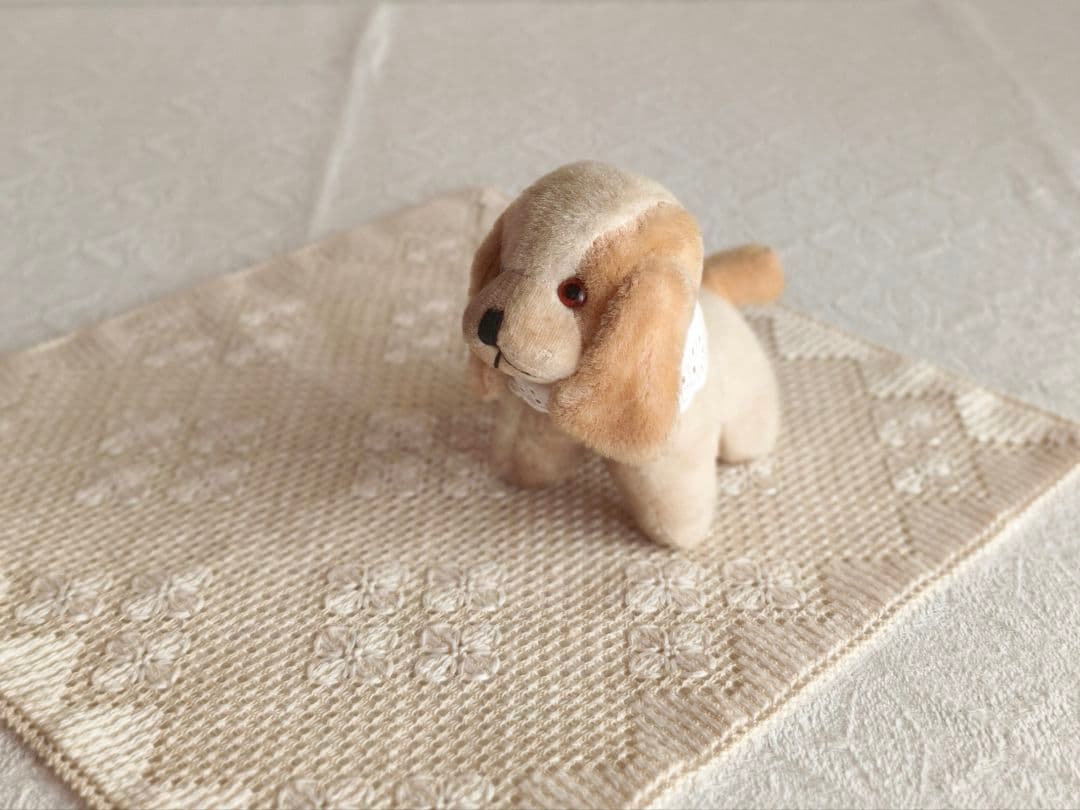 * vintage dog ❀ * 淡いツートーンの可愛い ワンちゃん